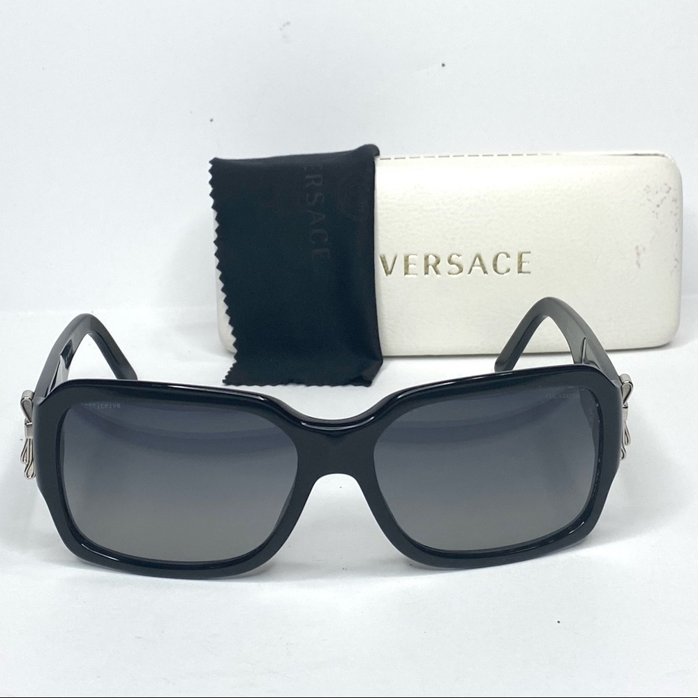 Versace 4170 Polarized Black Sunglasses With Case